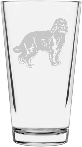 Vista 179 de Podenco Canario - Vaso de pinta de 16 onzas con temática de perro personalizado