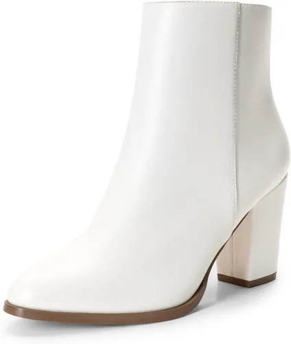 Vista 14 de DREAM PAIRS - Botines de tacón ancho con bloque para mujer