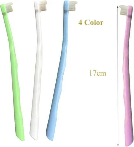 Vista 4 de FRUTA Cepillo de dientes de ortodoncia 4 unids cepillo de dientes de mechón dos en uno Interdental Interspace Brush Braces Wisdom Dientes Detalle