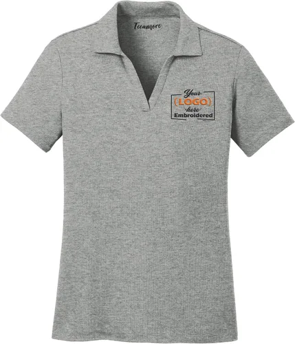 Vista 3 de Polo bordado personalizado para las mujeres bordado personalizado Añadir su logotipo