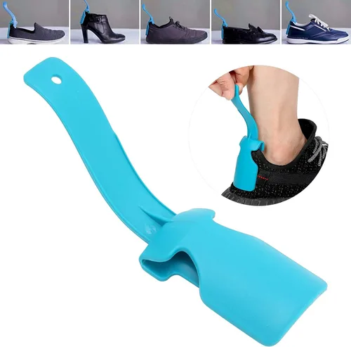 Vista 4 de Ayudante de zapatos para movilidad, ayuda para la vida diaria, profesional, adultos, niños, cuerno de zapatos para ancianos, viajes, portátil