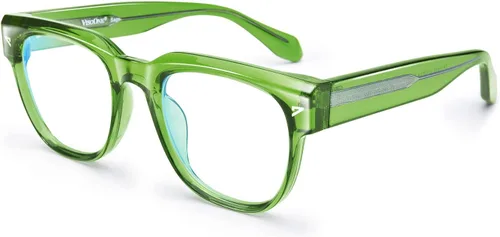 Vista 6 de VISOONE Blue Light Blocking Glasses Men Women Square Frame TR90 Clear Lens Computer Screen Protector Eyeglasses Work Study Gaming UV Daily Outdoor