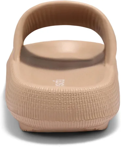 Vista 5 de Dresofu Pantuflas Cloud para mujeres y hombres, sandalias de baño, antideslizantes, con almohada, acolchadas, suela gruesa, pantuflas de ducha