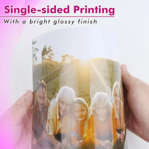 Vista 5 de Papel fotográfico brillante para inyección de tinta Koala 4X6 pulgadas 48lb 100 hojas Papel fotográfico brillante profesional compatible