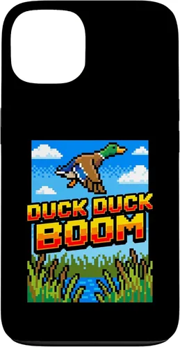 Vista 7 de Funny Duck Hunting Pixel Art Retro Gamer 8-Bit Arcade Boom Caso para iPhone 16
