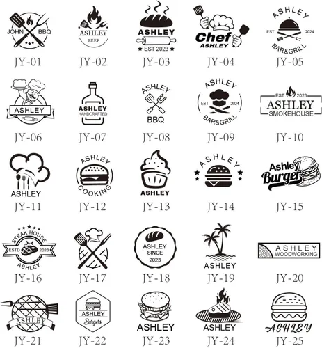 Vista 4 de Hierro De Marca Hierro De Marca Personalizada Para Alimentos Sello Burger Buns Bonito Regalo Para Navidad Sello Personalizado Funciona Para La