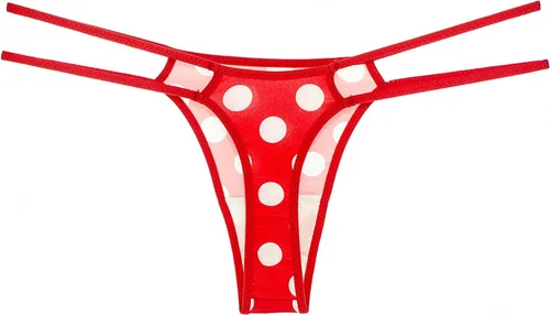 Vista 2 de Tangas de algodón para mujer, ropa interior sexy sin costuras, lencería transpirable de cintura alta