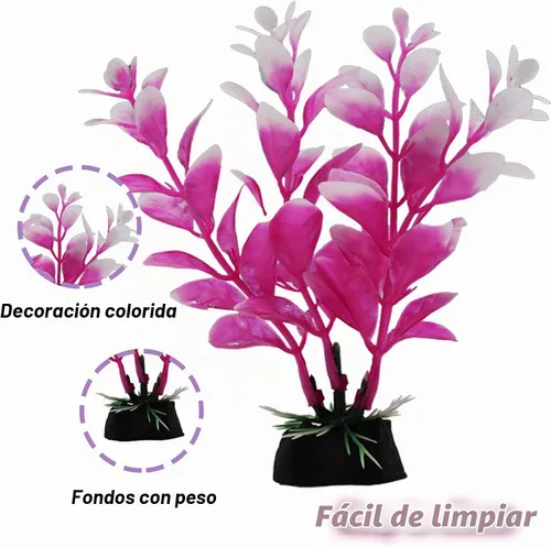 Vista 4 de Plantas decorativas para peceras con coral de resina, 8 piezas de decoración de acuario