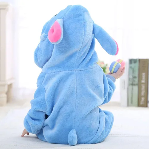 Vista 4 de Plustrong Baby Animal Costumes Unisex Toddler Onesie Halloween Dress Up Romper Baby Halloween Costumes