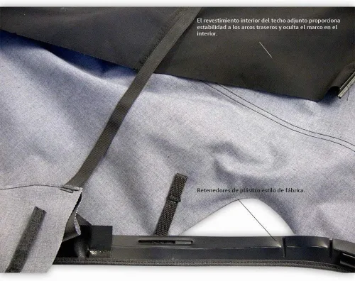 Vista 3 de Techo convertible completo, de estilo de fábrica, para Ford Mustang (2005-2014), con ventanas de vidrio térmico, de lona vinílica, Camel
