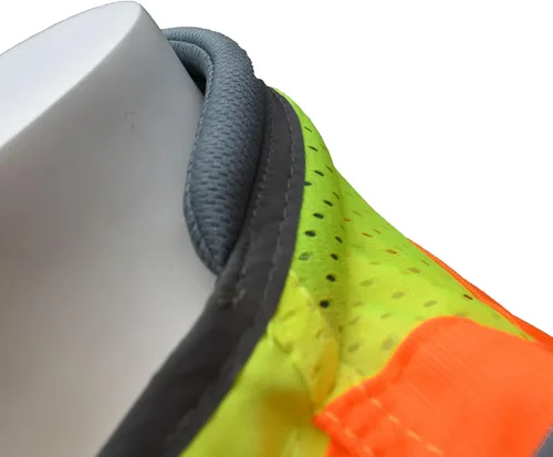 Vista 3 de Chaleco Radians SV55 2ZGD de clase 2, gran visibilidad, tela pesada, ingeniería de dos tonos