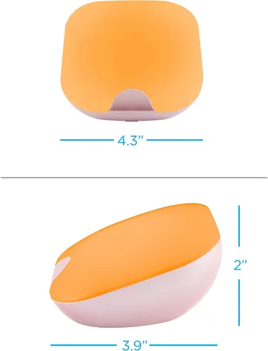 Vista 5 de Enbrighten SleepLite LED de mesa, luz nocturna, sensor táctil, regulable, luz de sueño ámbar/blanca, funciona con pilas, lámpara de noche, ideal
