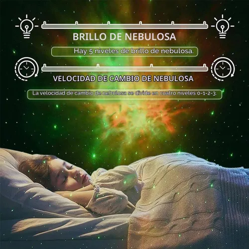 Vista 3 de Proyector de estrellas y galaxias astronautas, luz nocturna, 360° Space Man Lunar Rover Buddy Starry Nebulosa Proyector de techo Cielo LED Starlight