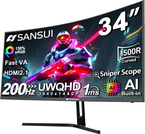 Vista 14 de SANSUI Monitor portátil de 15.6 pulgadas FHD 1080P Monitor de viaje para laptop, USB C HDMI ultrafino IPS pantalla de computadora con altavoces