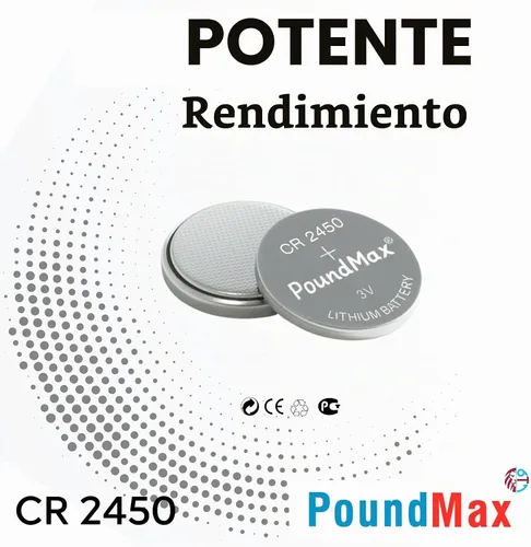 Vista 7 de PoundMax CR 2450 Baterías de litio, tipo botón de 3 V, paquete combinado - 5