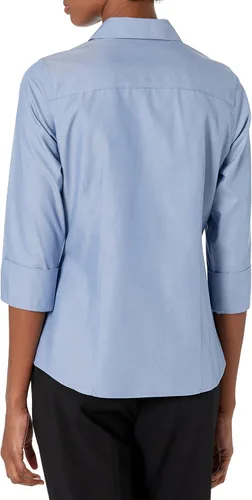 Vista 3 de Foxcroft Taylor - Camisa de manga 34 sin planchar para mujer
