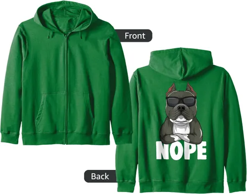 Vista 14 de American Bully - Sudadera con capucha con cremallera para perro, Negro