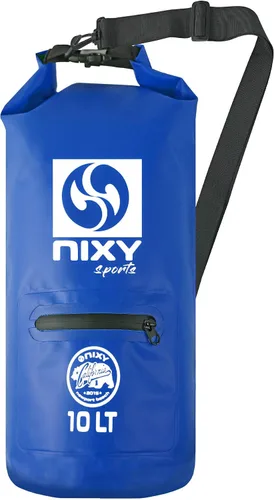Vista 6 de NIXY Bolsa seca impermeable de 10 L con parte superior enrollable, ligera y duradera para paddleboard, kayak, senderismo, camping, canotaje, playa
