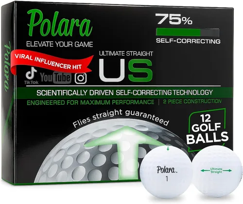 Vista 13 de Polara Self-Correcting Golf Balls – High-Performance Golf Balls with Soft Feel, Anti-Slice & Hook Correction, Exceeds USGA Limits, Dimple Design for