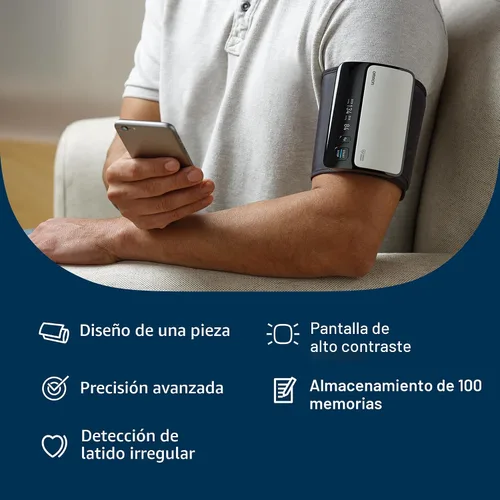 Vista 2 de Omron Evolv Monitor inalámbrico para tomar la presión en el antebrazo Para uso doméstico - Marca #1 recomendada por médicos y farmacéuticos