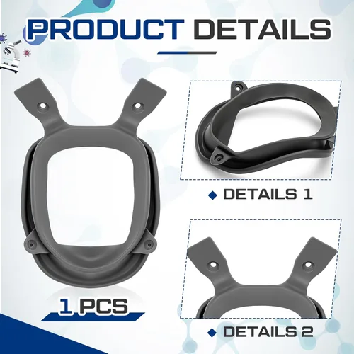 Vista 2 de 1 anillo de goma para piezas faciales completas compatibles con protección respiratoria serie 6000, compatible con 6800/37004 pieza de repuesto