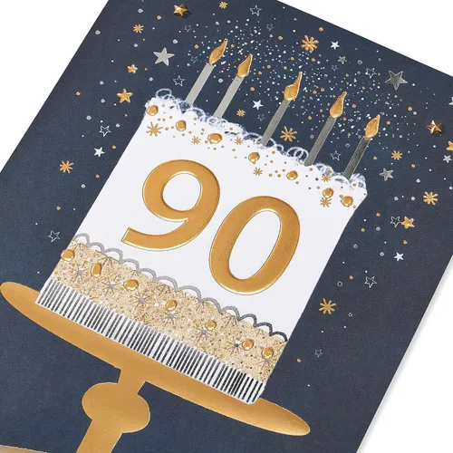 Vista 6 de American Greetings Tarjeta de cumpleaños número 90 (Día tan maravilloso)