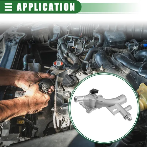 Vista 3 de Motoforti Salida de agua para carcasa del refrigerante del motor con manguera, para Chevrolet Cruze 2011-2016, aleación de aluminio, 25193922