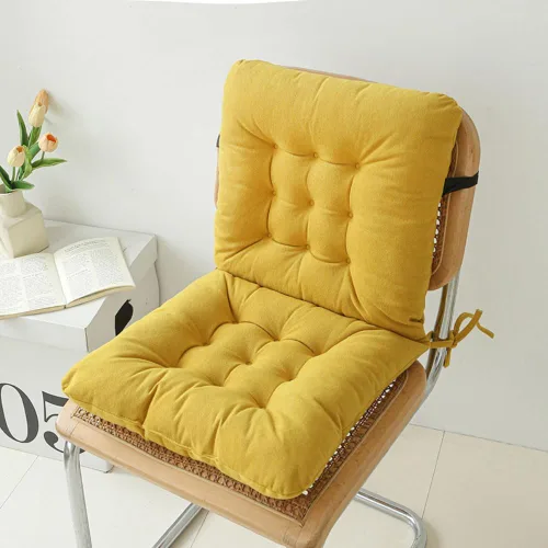 Vista 8 de Cojín de asiento de oficina, almohadilla antideslizante con soporte lumbar, ideal para escritorio, juegos, banco o sentarse en el suelo