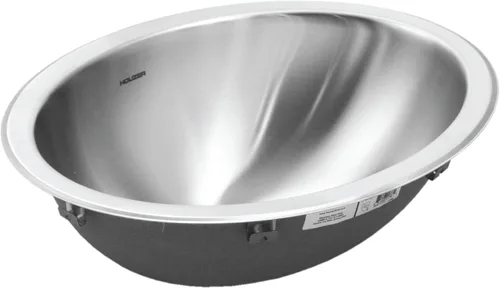 Vista 2 de OPUS Lavatory tazón ovalado, 6 en Deep 18 Ga, anidadas Bulk Pack