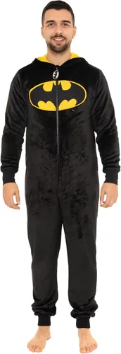 Vista 2 de DC Comics Pijama de Batman para hombre Mameluco para adultos Tallas S a XXL