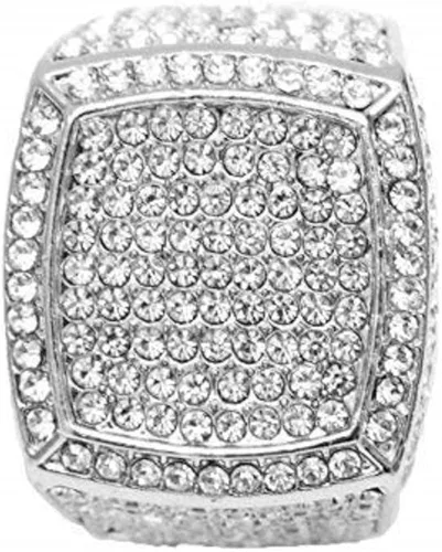 Vista 6 de Charles Raymond Bling Bling Hip Hop Iced Out Luxury BIG Oversize Anillo para hombre - 444