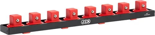 Vista 9 de JCK Organizador de Dados de Aluminio de Calidad Profesional (Dado de 1/2") con tira de diseño especial y pernos de posicionamiento giratorio de 360