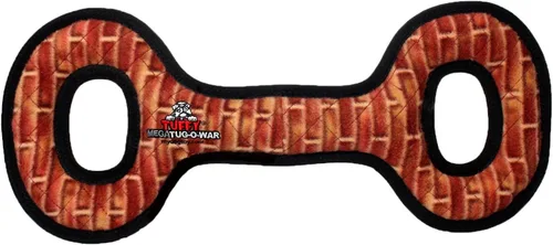 Vista 15 de TUFFY® Paquete de 2 juguetes de peluche ultra duraderos para perros Bone 2 eslabones de cadena de hueso azul