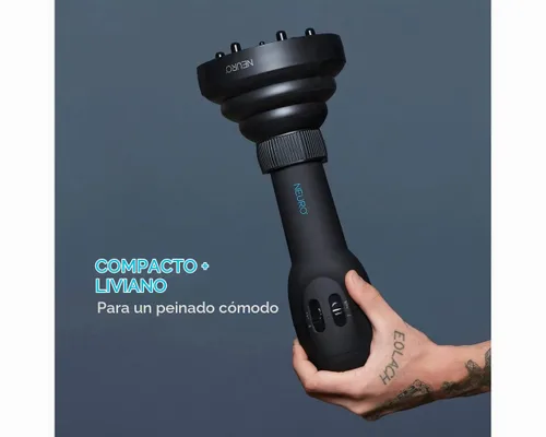 Vista 2 de Neuro by Paul Mitchell Grip - Secador de pelo sin mango, múltiples ajustes de calor + velocidad, botón Cool Shot