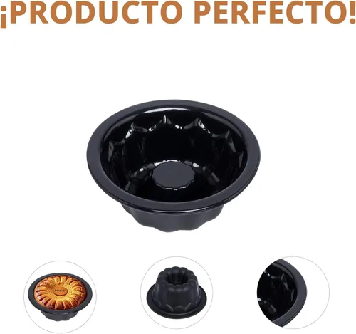 Vista 3 de Findful Paquete de 25 mini moldes para hornear – Moldes de silicona de 4 pulgadas para moldes de flan – Molde reutilizable para pasteles