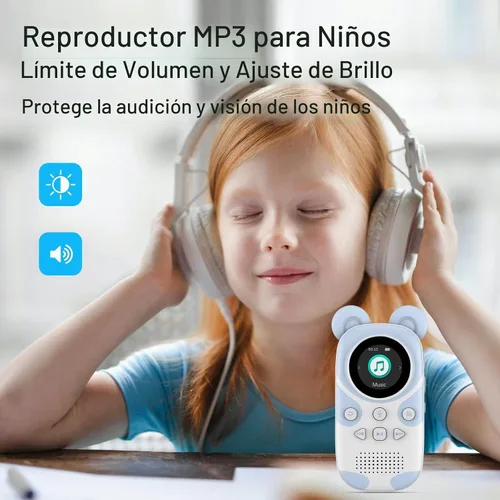 Vista 2 de RUIZU 32GB Cute Panda MP3 Player for Kids, Bluetooth 5.3, Built-in Speaker