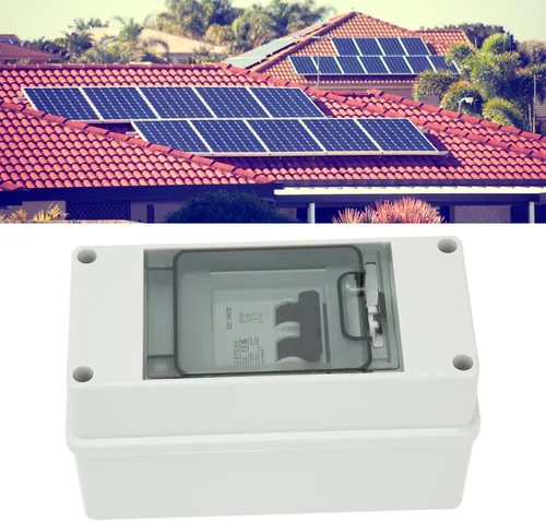 Vista 4 de Disyuntor miniatura 2P con caja impermeable IP65, DC1000V 20A desconecta Swtich interruptor de desconexión solar para panel solar