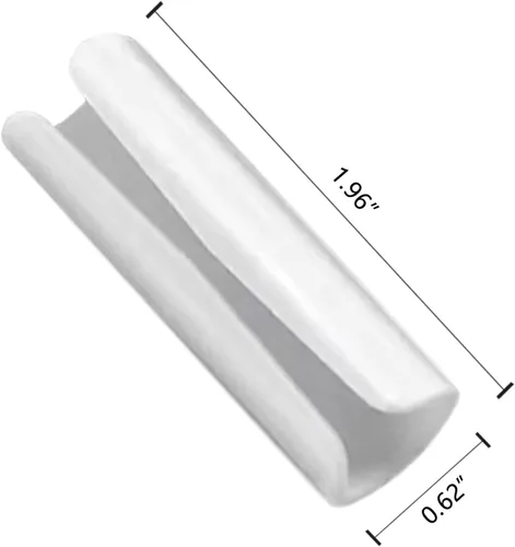 Vista 6 de Fibroxify Sujetadores para sábanas mantienen las sábanas cómodas (10 piezas, blanco)