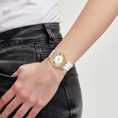 Vista 3 de Swatch Coeur Dorado Blanco
