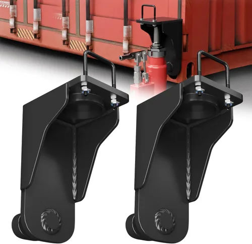 Vista 7 de Contenedor Jack Lug con limitador, nivelador de acero para contenedores de envío Limiter Stops Slips. Carbon Steel, 74k Lbs Tensile. Easy Install