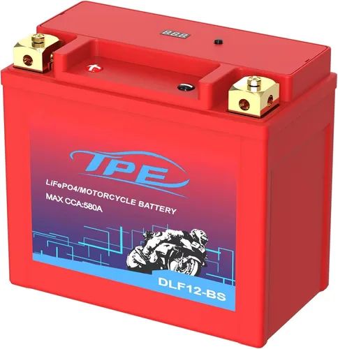 Vista 10 de TPE - Batería de litio de 12V para motocicletas YTX5L-BS 3AH 300CCA con BMS inteligente y pantalla LCD LiFePO4, batería de arranque