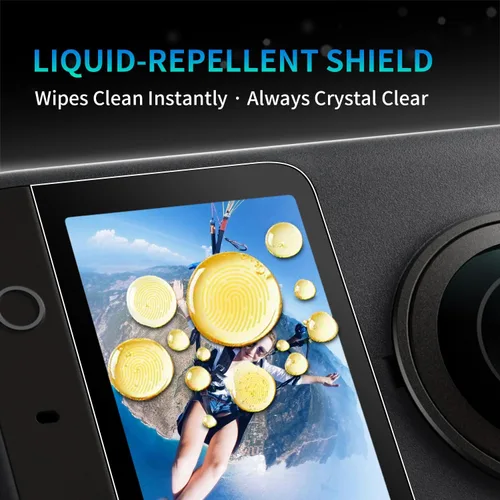 Vista 2 de Protector de pantalla+protector de lente para DJI OSMO 360, protector de lente de cámara antiarañazos PC cubierta de lente para OSMO 360 Accesorios