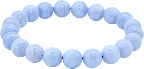 Vista 395 de Amazing Gemstone Pulsera de cristal para mujeres y hombres, pulsera de cristal curativo de protección, pulsera elástica con cuentas de piedras
