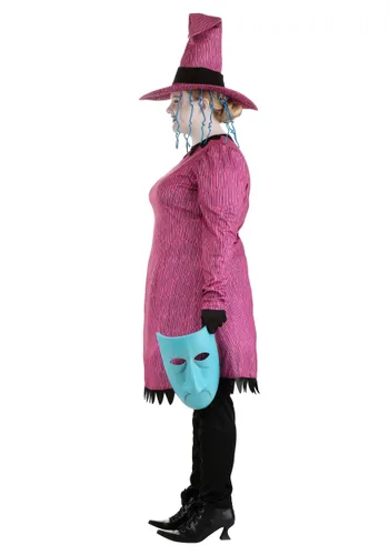 Vista 4 de Disfraz de Mujer Shock Talla Plus de Pesadilla Antes de Navidad Multicolor