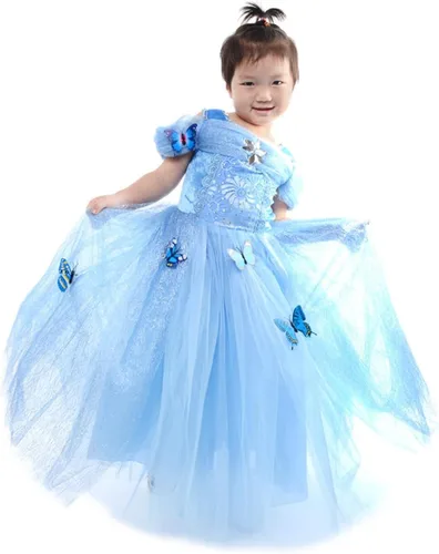 Vista 5 de LOEL las niñas Nueva Princesa Vestido Mariposa Fiesta Disfraces, Vestido