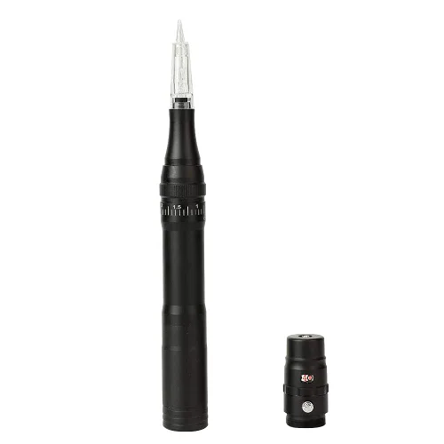 Vista 5 de Maquillaje Permanente Rotary Tattoo Machine Máquina de Pluma de Cejas con 10PCS Agujas para Cejas, Labios, Delineadores de Ojos B950b (negro)