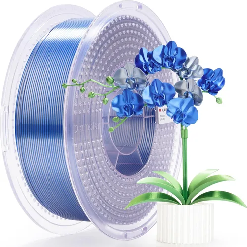 Vista 19 de AMOLEN Filamento PLA de Seda para Impresora 3D, Filamento PLA Kingfisher Rainbow Multicolor Brillante 1.75mm, Filamento de Impresión 3D PLA