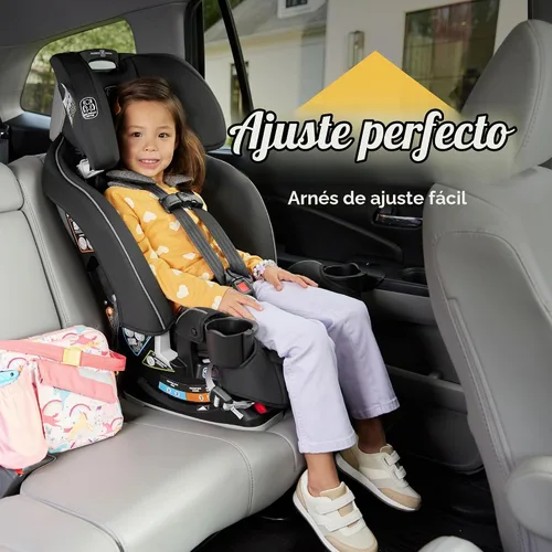 Vista 7 de Asiento de coche convertible 3 en 1 Graco Slimfit Diseño delgado y cómodo que ahorra espacio en su asiento trasero, Darcie