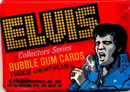 Vista 2 de 1978 Elvis Presley - Paquete de cartas coleccionables sin abrir