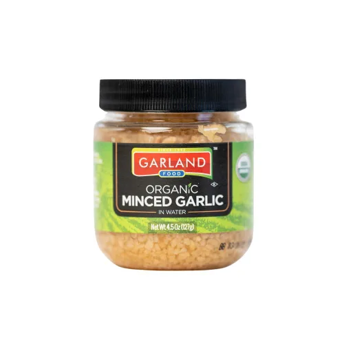 Vista 7 de Garland Food - Ajo picado orgánico de 4.5 onzas, fabricado en los Estados Unidos, sabor fresco, comodidad y poder nutricional del ajo picado orgánico